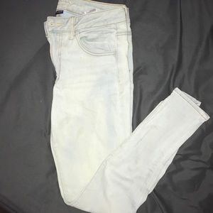 Very light wash jeans, more washed out